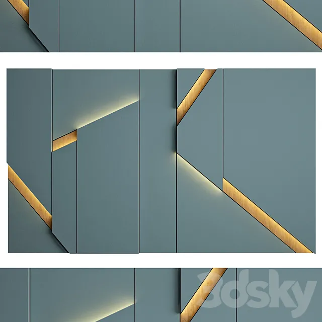 Wall panel 34 3D Model Wall panel 34 3D Model