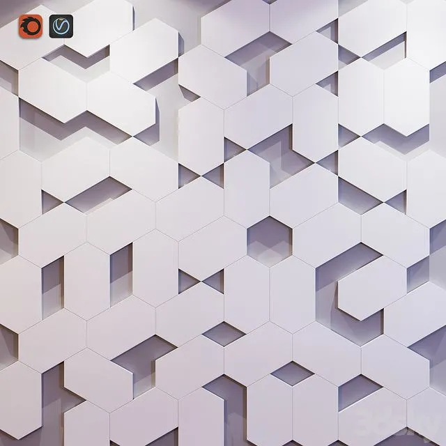 Wall panel 3D Model Wall panel 3D Model