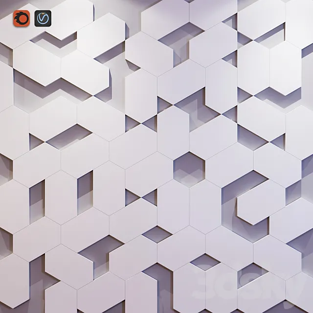Wall panel 3D Model