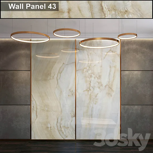 Wall Panel 43 3D Model Wall Panel 43 3D Model