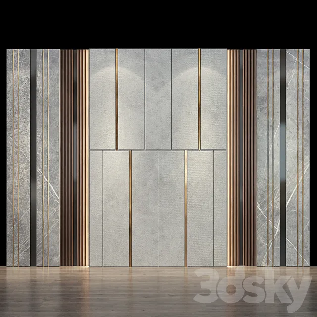 Wall Panel 44 3D Model Wall Panel 44 3D Model