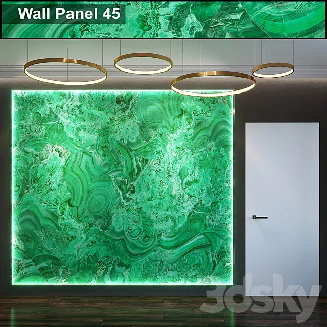 Wall Panel 45 3D Model Wall Panel 45 3D Model