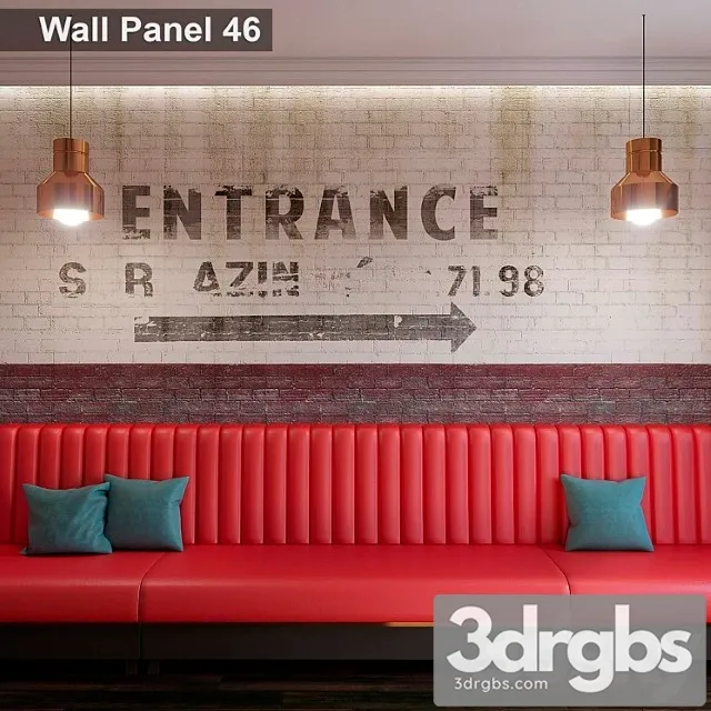 Wall panel 46 3D Model Download