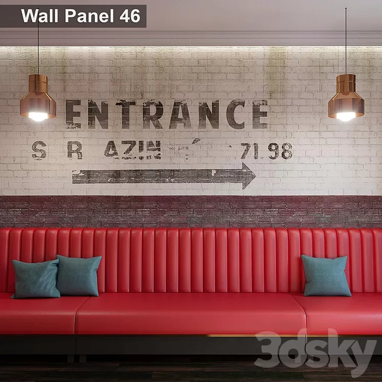 Wall Panel 46 3D Model Wall Panel 46 3D Model
