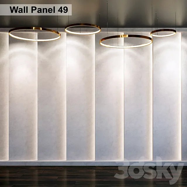 Wall Panel 49 3D Model Wall Panel 49 3D Model