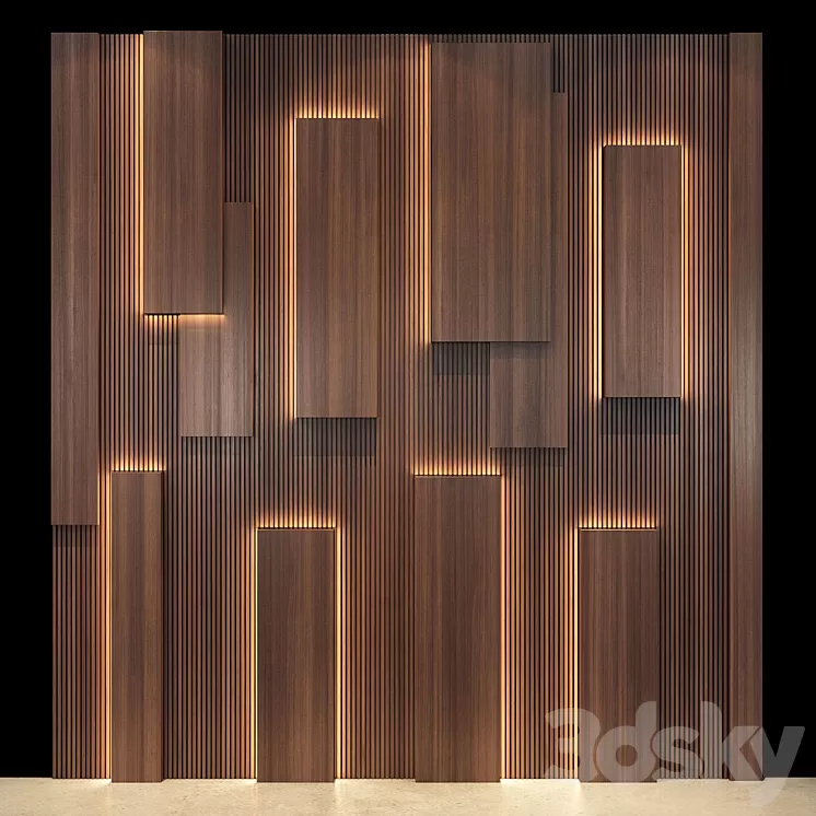 Wall Panel 52 3D Model Wall Panel 52 3D Model
