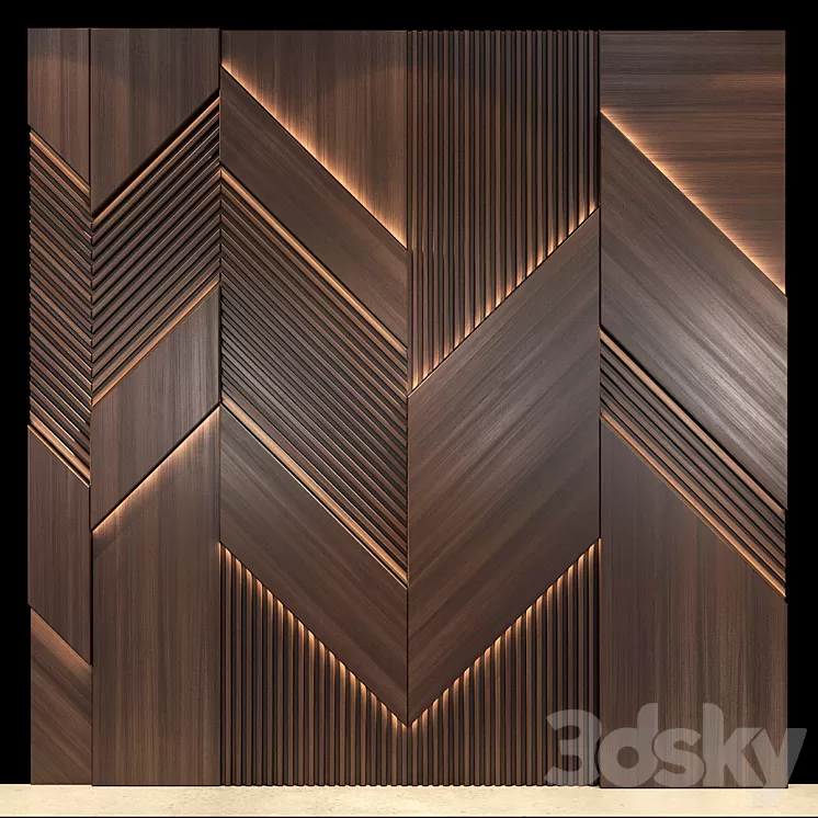 Wall Panel 58 3D Model Wall Panel 58 3D Model