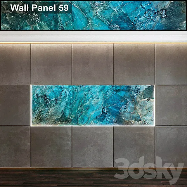 Wall Panel 59 3D Model Wall Panel 59 3D Model
