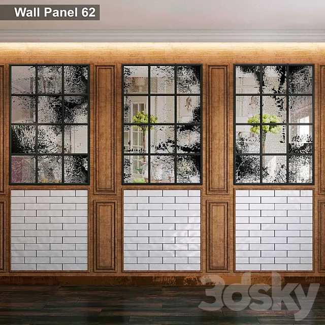 Wall Panel 62 3D Model Wall Panel 62 3D Model