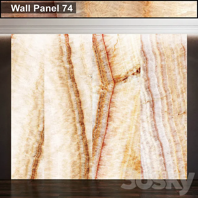 Wall Panel 74 3D Model Wall Panel 74 3D Model