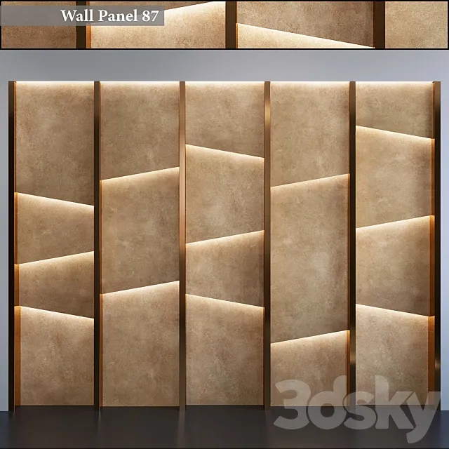 Wall panel 87 3D Model