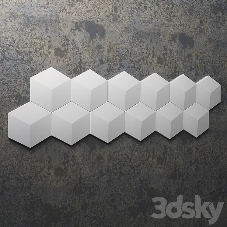 Wall panel ARSTYL CUBE 3D Model