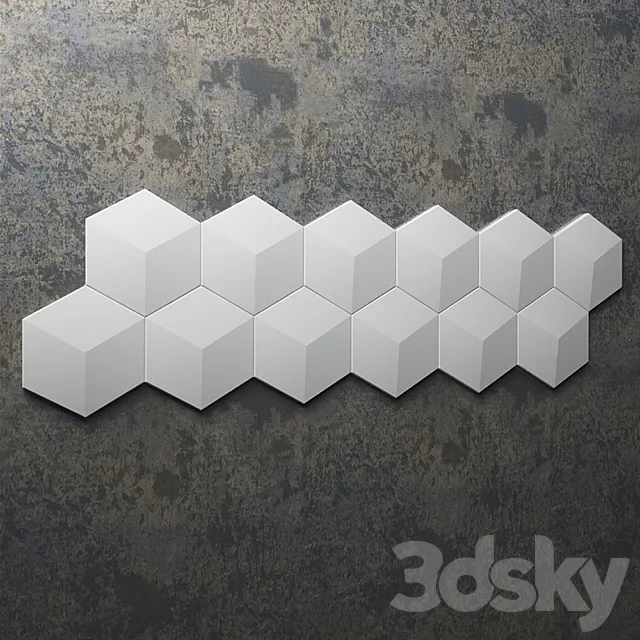 Wall panel ARSTYL CUBE 3DModel