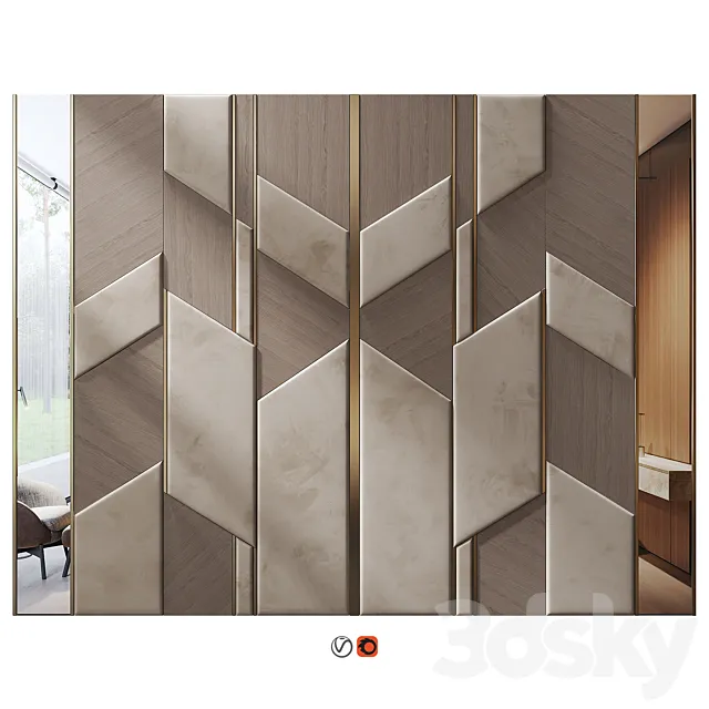 Wall Panel Decor 104 3D Model