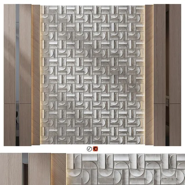 Wall Panel Decor 123 3D Model