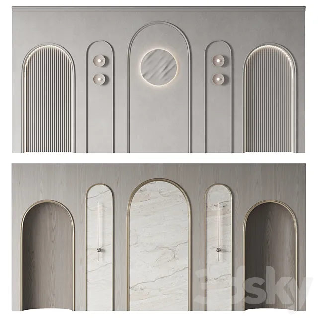 Wall panel №7 3D Model Wall panel №7 3D Model