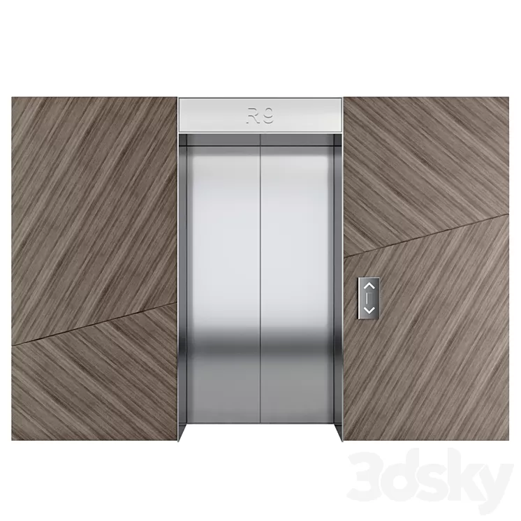 Wall panel Elevator 4 3D Model