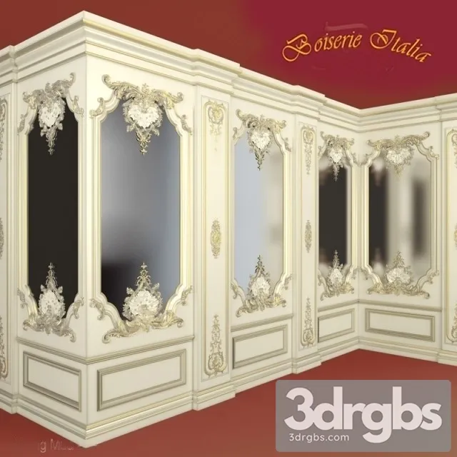Wall Panel Factory Boiserie Italia 3D Model Download