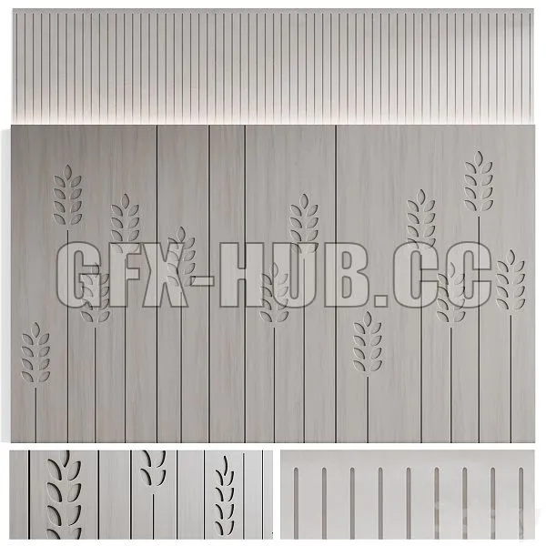 Wall Panel Kolos 3D Model Wall Panel Kolos 3D Model