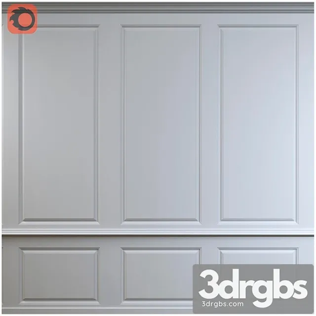 Wall panel milled composition with moldings Wall panel milled composition with moldings