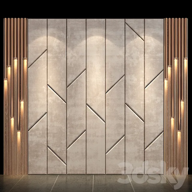 Wall Panel No.014 3D Model Wall Panel No.014 3D Model