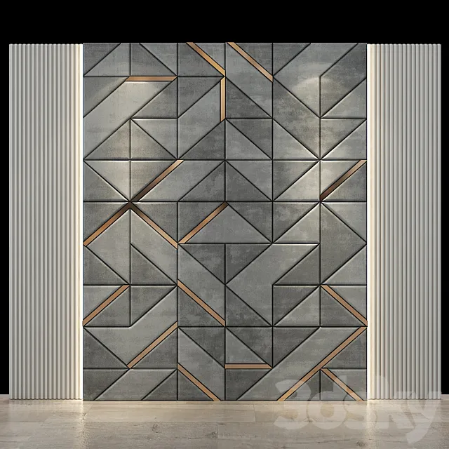 Wall Panel No.130 3D Model Wall Panel No.130 3D Model