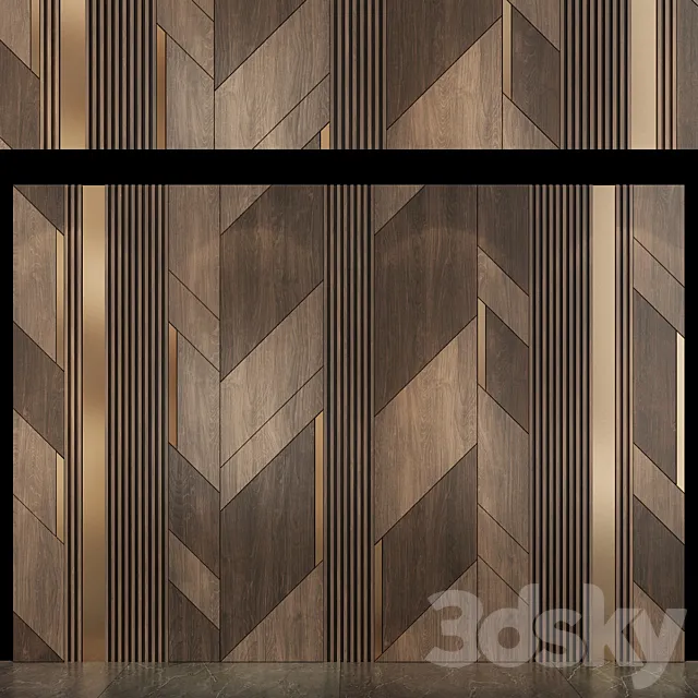 Wall Panel No.25 3D Model Wall Panel No.25 3D Model