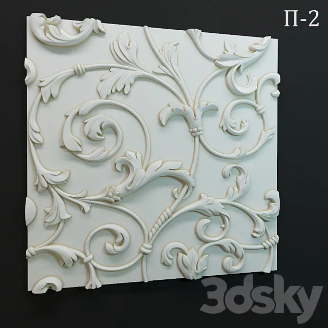 Wall panel P-2 3D Model