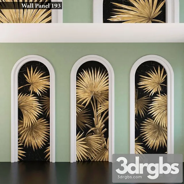 Wall Panel Set 193 3D Model Download