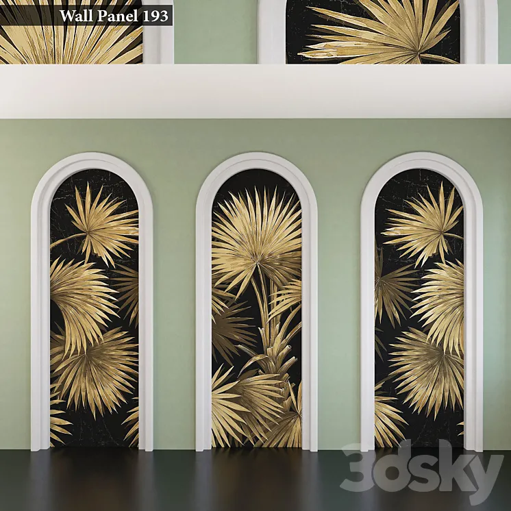 Wall Panel Set 193 3D Model Free Download