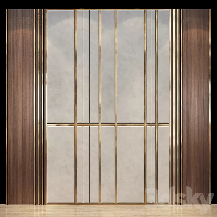 Wall Panel | set 42 3D Model Free Download