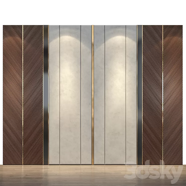 Wall Panel | set 50 3D Model Free Download