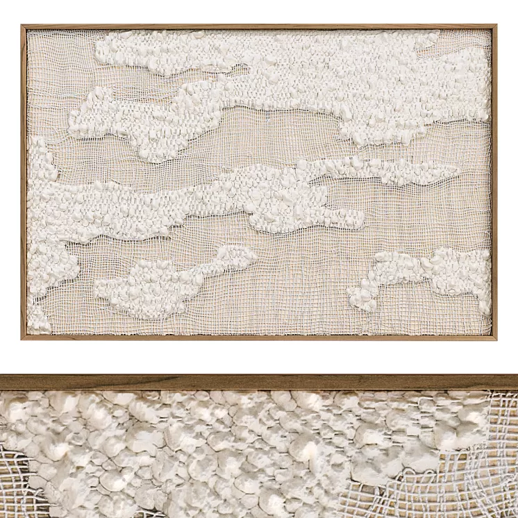 “Wall panel “”WHITE CLOUDS””” 3D Model Free Download