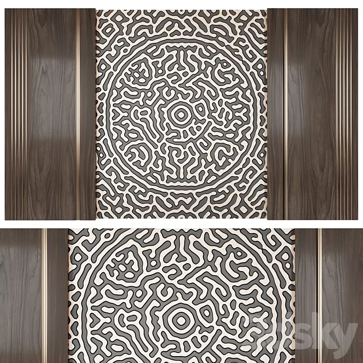 Wall panel with a pattern ?3 3D Model Wall panel with a pattern ?3 3D Model