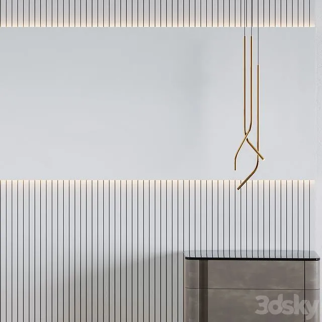 Wall panel with bedside table LIBRA by Sara Ferrari 3D Model Wall panel with bedside table LIBRA by Sara Ferrari 3D Model