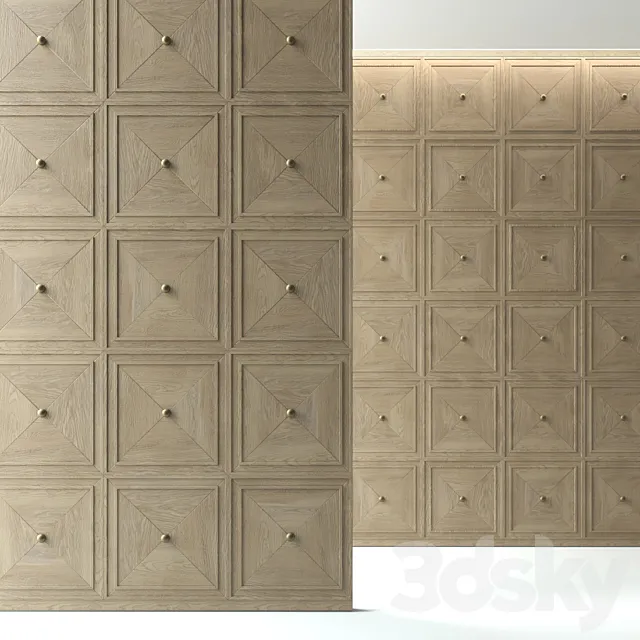 Wall panels Luciano Zonta squares 3D Model Wall panels Luciano Zonta squares 3D Model
