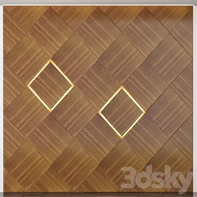 Wall Panels No.40 3D Model Wall Panels No.40 3D Model