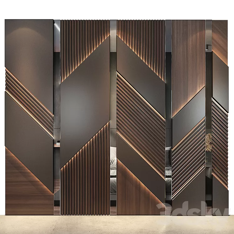 wall panels | set 106 3D Model Free Download