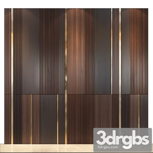 Wall Panels Set 115 3D Model Download