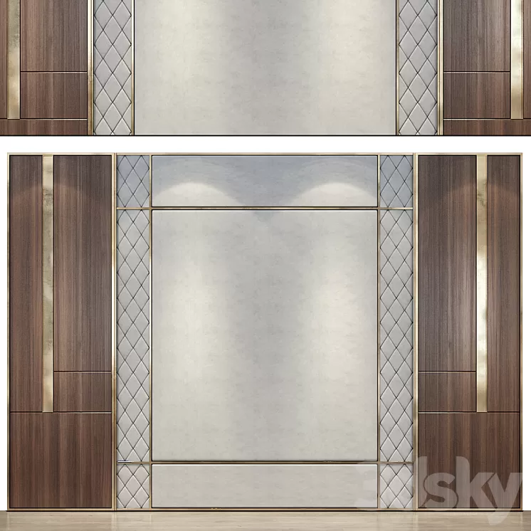 wall panels | set 143 3D Model Free Download