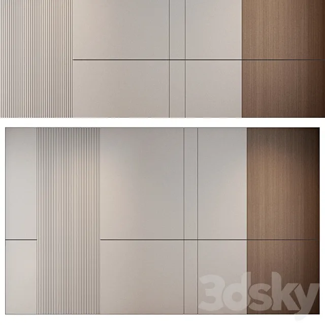 wall panels | set 158 3D Model wall panels | set 158 3D Model