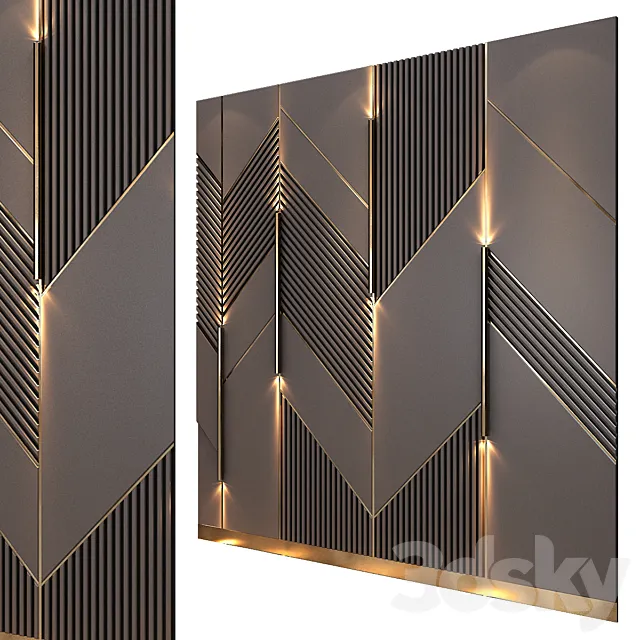 wall panels | set 159 3D Model wall panels | set 159 3D Model