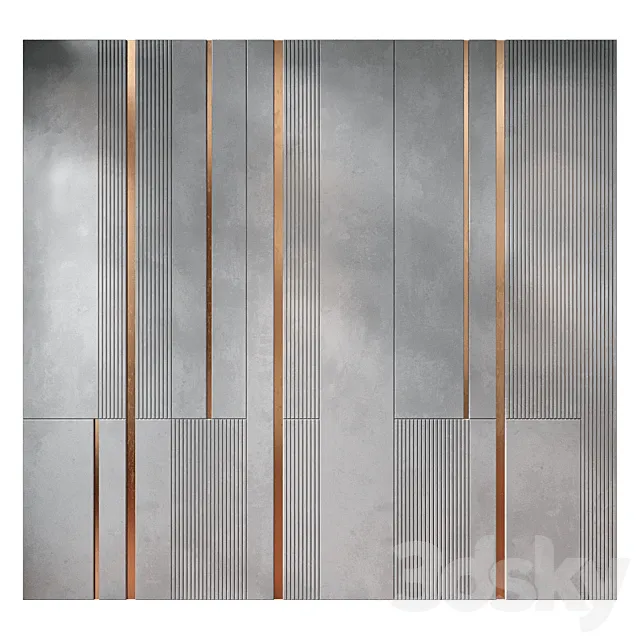 wall panels | set 203 3D Model