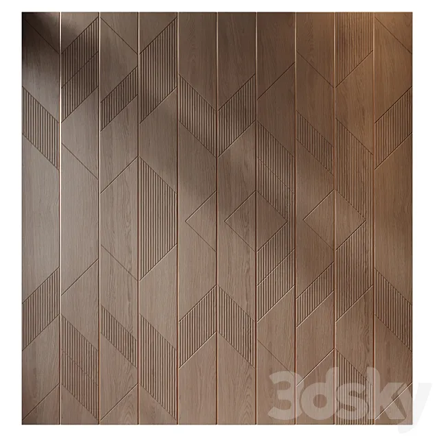 wall panels | set 239 3D Model