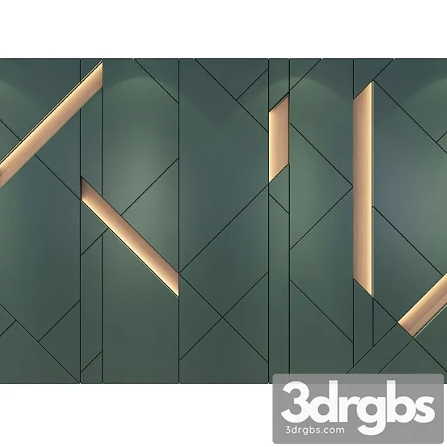 Wall Panels Set 246 3D Model Download