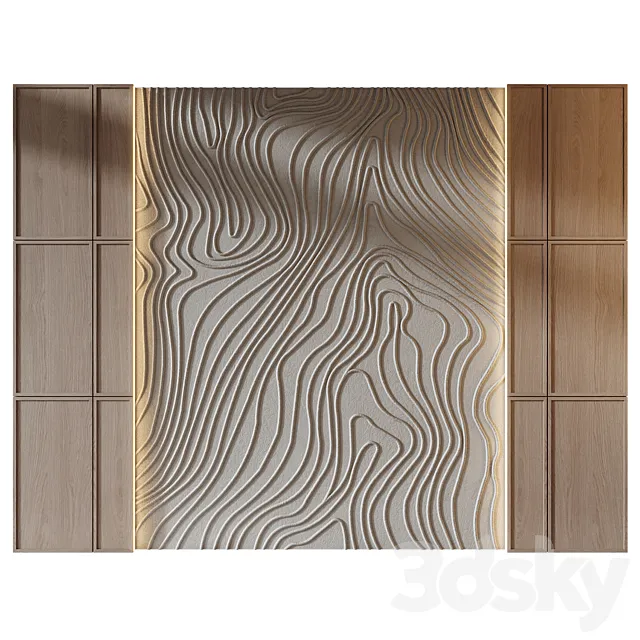 wall panels | set 349 3D Model