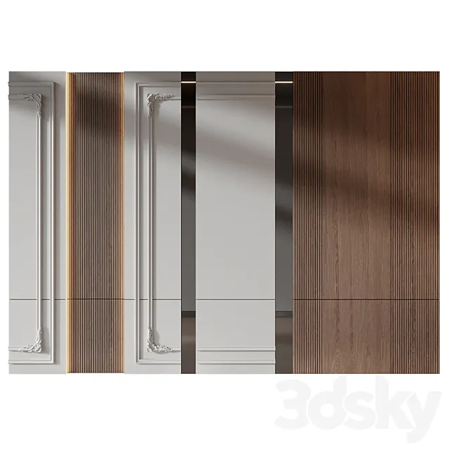 wall panels | set 350 3D Model