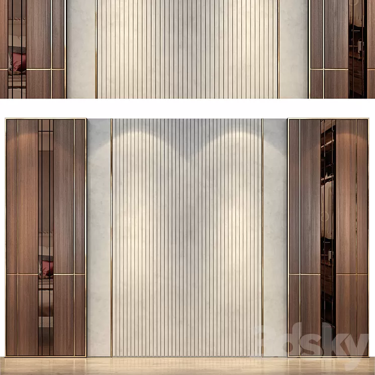wall panels | set 55 3D Model Free Download