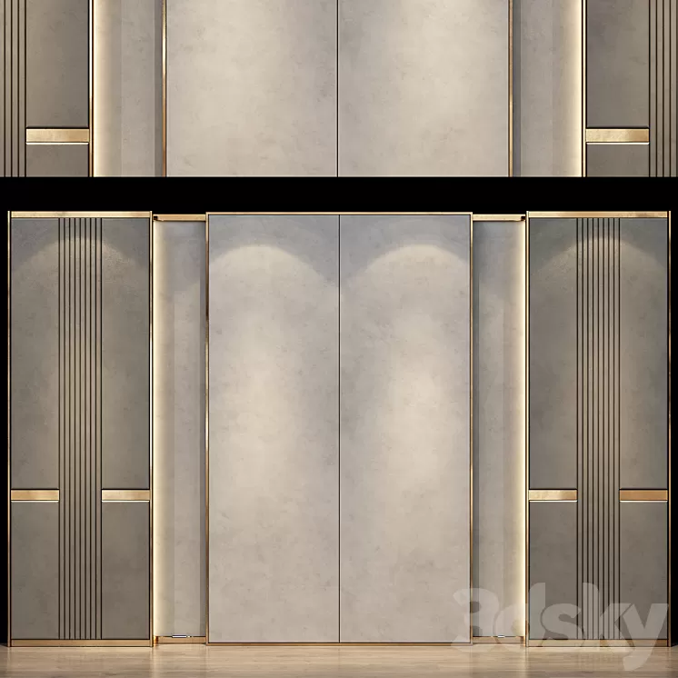 wall panels | set 57 3D Model Free Download