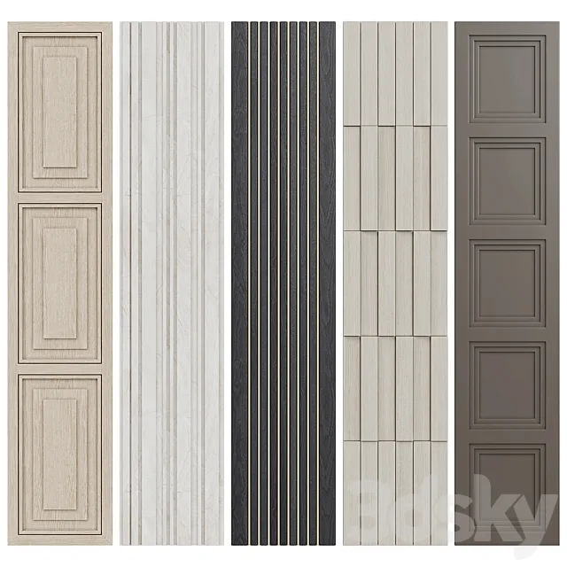 Wall panels (v2) 3D Model